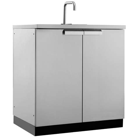 newage outdoor kitchen sink cabinet in stainless steel classic|newage stainless steel kitchen cabinets.